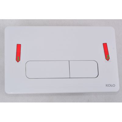 Outlet - Koło Nova Pro przycisk spłukujący biały 94160-001