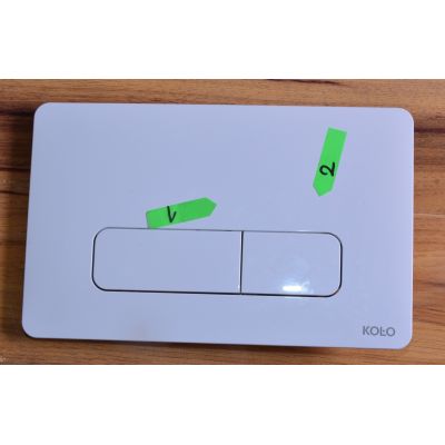 Outlet - Koło Nova Pro przycisk spłukujący biały 94160-001