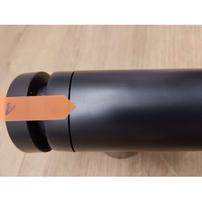 Outlet - Omnires syfon umywalkowy butelkowy czarny mat A186BL