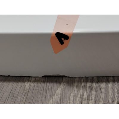 Outlet - Roca Aeron brodzik 90x90 cm półokrągły kompozyt Stonex biały A276280100