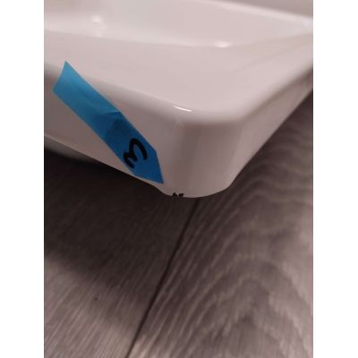 Outlet - Roca Sacha brodzik kwadratowy 80x80 cm biały A2B517G000