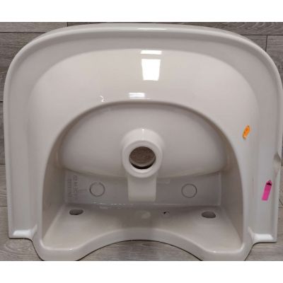 Outlet - Roca Debba umywalka 55x44 cm półokrągła ścienna biała A325995000