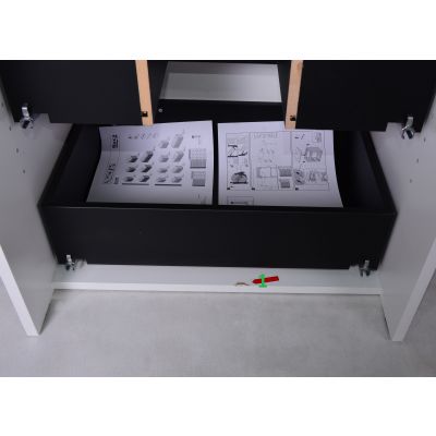 Outlet - Roca Unik Suit zestaw łazienkowy 55 cm umywalka z szafką biały połysk A85118A806