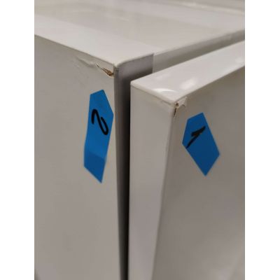 Outlet - Roca Cube szafka boczna 150 cm wysoka wisząca biały połysk A857060806