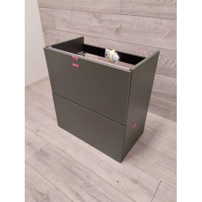 Outlet - Roca Ella szafka 58,5x34,6x63,5 cm podumywalkowa wisząca zielony mat A857778534