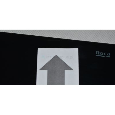 Outlet - Roca PL7 przycisk spłukujący czarny mat/szkło A890188308