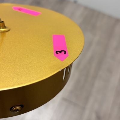 Outlet - Abruzzo Spirali lampa wisząca 1x45 W złota ABR-HILTON-SG-38W