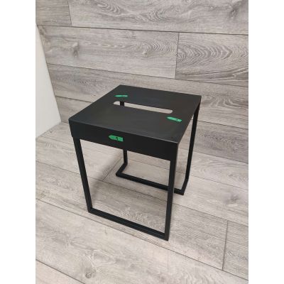 Outlet - Deante Mokko taboret łazienkowy czarny mat ADMN51T