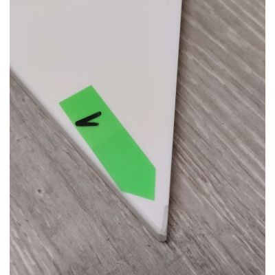 Outlet - Sapho Abelina półka łazienkowa narożna biały mat AE200-0101