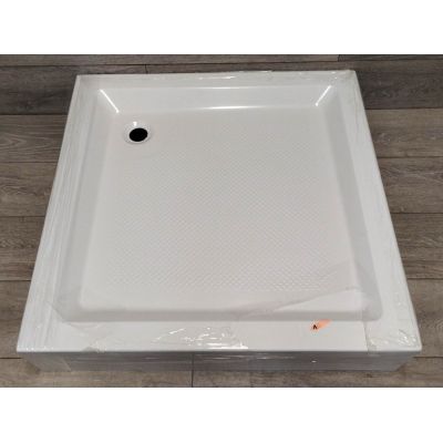Outlet - Invena brodzik 80x80 cm kwadratowy biały AK-80-K83