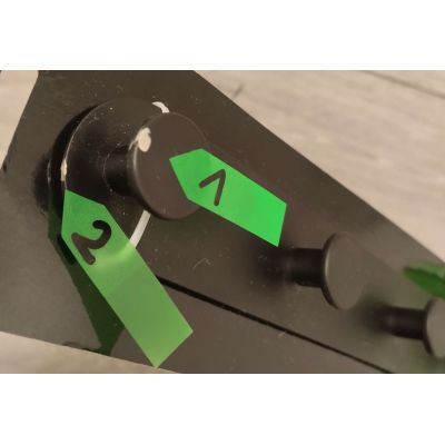 Outlet - Laveo Miri wieszak na ręcznik czarny ALM714S