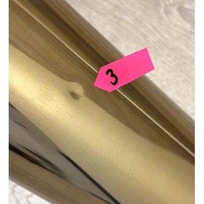 Outlet - Laveo Miri szczotka toaletowa stojąca złota ALMG50S