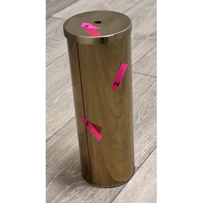 Outlet - Laveo Miri szczotka toaletowa stojąca złota ALMG50S