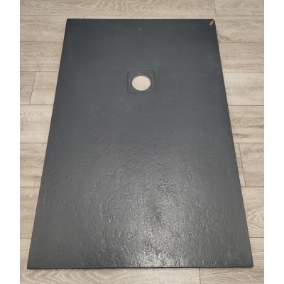 Outlet - Roca Terran brodzik 120x80 cm prostokątny kompozyt Stonex szary łupek AP1014B032001200