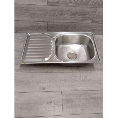 Outlet - Aqualine zlewozmywak stalowy 76x42 cm AQ7642B