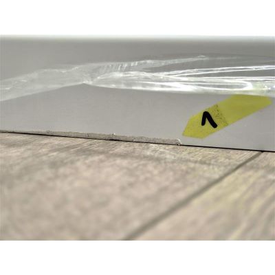 Outlet - New Trendy New Azura brodzik 100x80 cm pięciokątny prawy biały B-0419