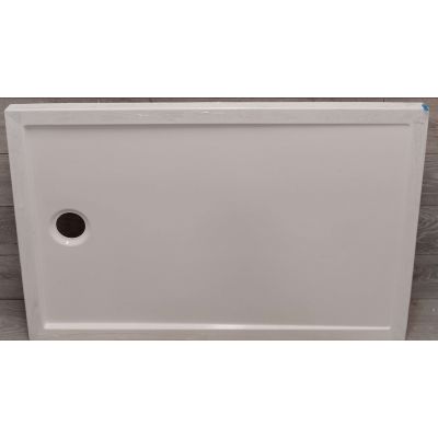 Outlet - New Trendy New Cantare brodzik 120x80 cm prostokątny biały B-0427