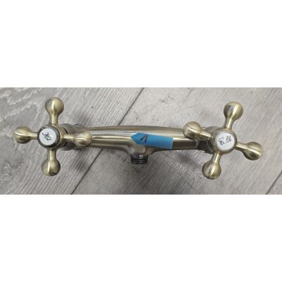 Outlet - Kuchinox Stilo bateria prysznicowa ścienna mosiądz antyczny BKI541D