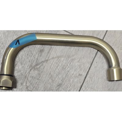 Outlet - Kuchinox Stilo bateria umywalkowa ścienna mosiądz antyczny BKI550D