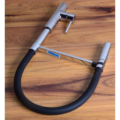 Outlet - Ferro Libretto bateria kuchenna stojąca chrom/czarny BLE4B