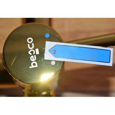 Outlet - Besco Decco Illusion zestaw prysznicowy ścienny z deszczownicą złoty BP-DIN-ZL