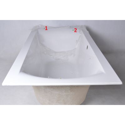 Outlet - Riho Linares wanna prostokątna 180x80 cm biała BT46