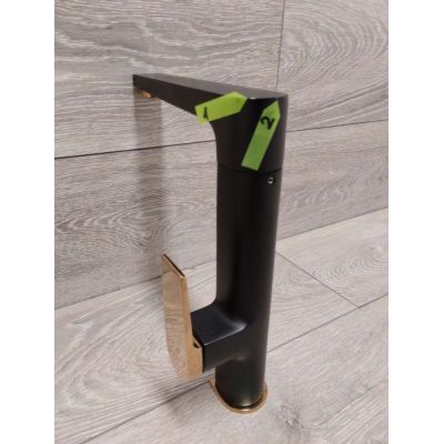 Outlet - Invena Midnight Trend bateria kuchenna stojąca czarny mat/różowe złoto BZ-35-014