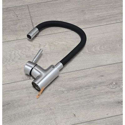 Outlet - Ferro Zumba bateria do podgrzewacza stojąca chrom-czarna BZA4BLP