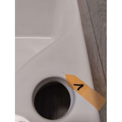 Outlet - Invena Patras umywalka 49x38 cm nablatowa prostokątna biała CE-46-001