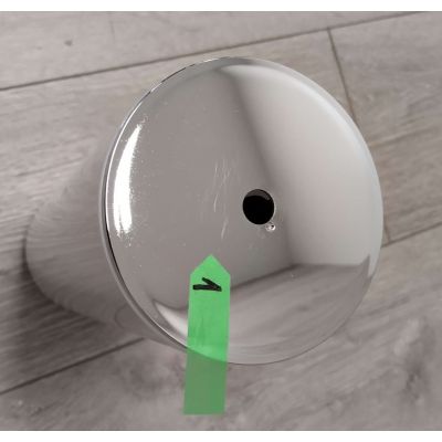 Outlet - YokaHome Alba White szczotka toaletowa stojąca biały/chrom CH.ALBA-WH.SWC