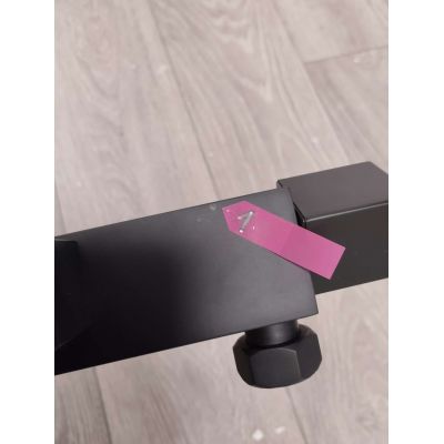 Outlet - Corsan Ango zestaw prysznicowy termostatyczny z deszczownicą czarny półmat CMN020ANGO