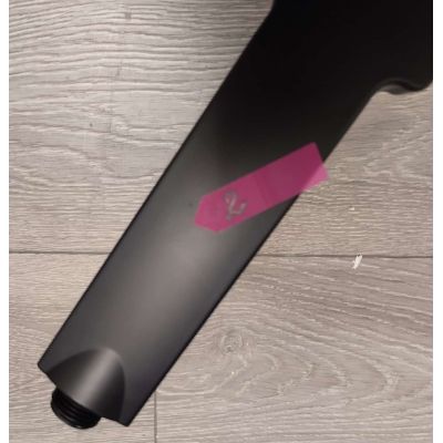 Outlet - Corsan Ango zestaw prysznicowy termostatyczny z deszczownicą czarny półmat CMN020ANGO