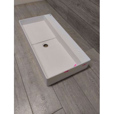 Outlet - Deante Blur umywalka 80x40 cm prostokątna nablatowa biała CQB_AU8S