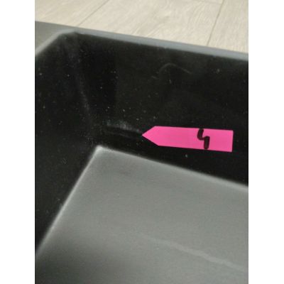 Outlet - Deante Blur umywalka 80x40 cm prostokątna nablatowa czarna CQB_NU8S