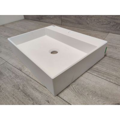 Outlet - Deante Correo umywalka 50x40 cm prostokątna nablatowa biała CQR_AU5S
