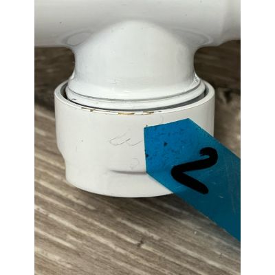 Outlet - Invena PROV zestaw do dolnego podłączenia typu duoplex biały połysk CZ-89-015