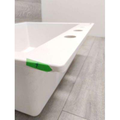 Outlet - Quadron Morgan zlewozmywak GraniteQ 57x50 cm biały HB8304U1-G1_P2O