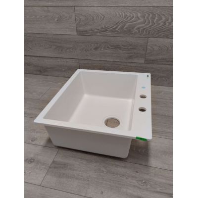 Outlet - Quadron Morgan zlewozmywak GraniteQ 57x50 cm biały HB8304U1-G1_P2O