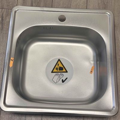 Outlet - Quadron Joe 110 SteelQ zlewozmywak stalowy 48x48 cm wpuszczany len HD110LEN4848