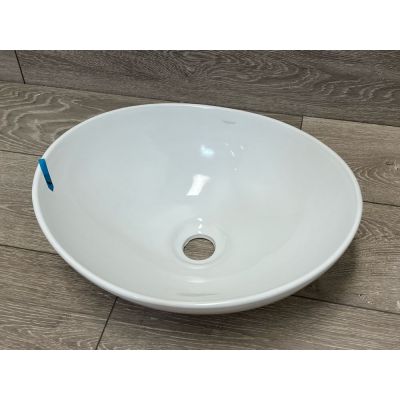 Outlet - Hagser Agnes umywalka 41x34 cm nablatowa owalna biała HGR10000040