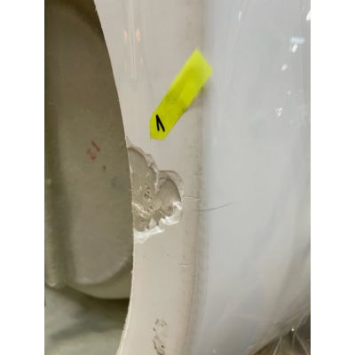 Outlet - Hagser Ilsa wanna wolnostojąca przyścienna 170x80 cm akrylowa owalna biały połysk HGR12000012