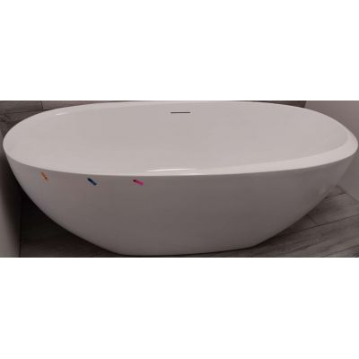 Outlet - Hagser Anke wanna wolnostojąca 170x80 cm akrylowa owalna biały połysk HGR13000012