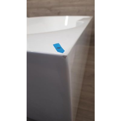 Outlet - Hagser Greta wanna wolnostojąca przyścienna 170x80 cm akrylowa owalna biały połysk HGR16000012