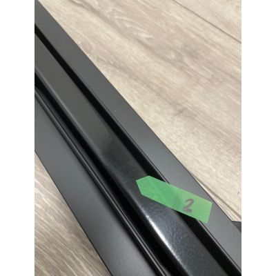 Outlet - Hagser Iris Slim odpływ prysznicowy liniowy 80 cm ruszt odwracalny czarny mat HGR18000030