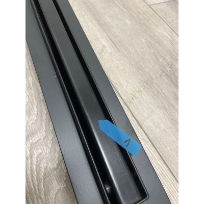 Outlet - Hagser Iris Slim odpływ prysznicowy liniowy 80 cm ruszt odwracalny czarny mat HGR18000030