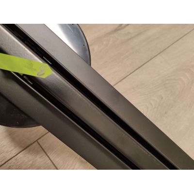 Outlet - Hagser Iris Slim odpływ prysznicowy liniowy 90 cm ruszt odwracalny czarny mat HGR19000030