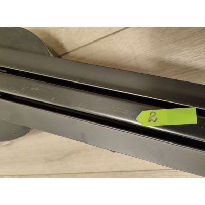 Outlet - Hagser Iris Slim odpływ prysznicowy liniowy 90 cm ruszt odwracalny czarny mat HGR19000030