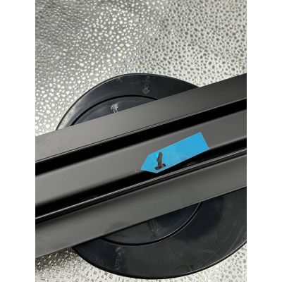 Outlet - Hagser Iris Slim odpływ prysznicowy liniowy 90 cm ruszt odwracalny czarny mat HGR19000030