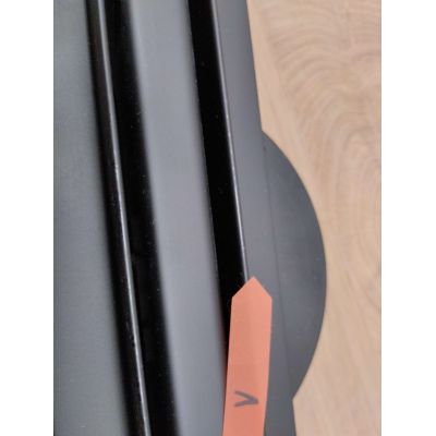 Outlet - Hagser Iris Slim odpływ prysznicowy liniowy 90 cm ruszt odwracalny czarny mat HGR19000030