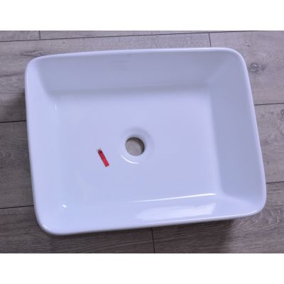 Outlet - Hagser Ingrid umywalka 49x37,5 cm nablatowa prostokątna biała HGR20000040